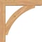 Ekena Millwork Thorton Block Smooth Bracket w/ Offset Brace, Western Red Cedar, 5 1/2"W x 28"D x 28"H BKT0604X28X28THR05SWR - alternate 3